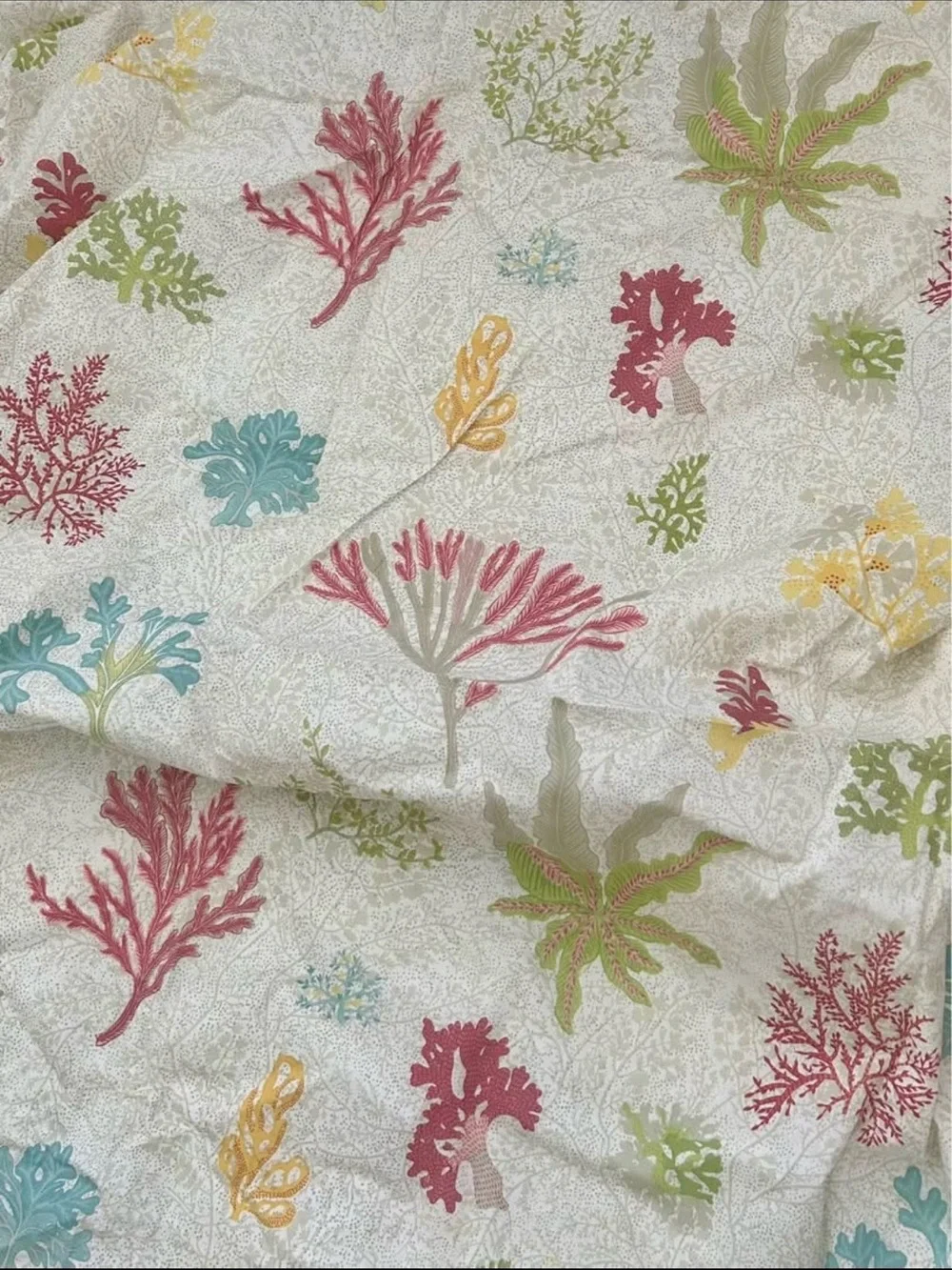 Martha Stewart Coral Glossary Shower Curtain